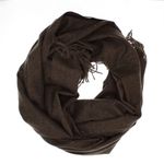 Fashion, accesorii si bijuterii - Femei - Accesorii femei - Esarfe si fulare femei - Esarfa dama, din lana, Buticcochet, 66x200 cm, model cu sclipici, Maro inchis - ES3394 - Infinity.ro