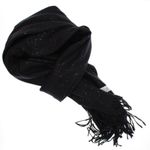 Fashion, accesorii si bijuterii - Femei - Accesorii femei - Esarfe si fulare femei - Esarfa dama, din lana, Buticcochet, 66x200 cm, model cu sclipici, Negru - ES3398 - Infinity.ro