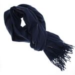 Fashion, accesorii si bijuterii - Femei - Accesorii femei - Esarfe si fulare femei - Esarfa dama, din lana, Buticcochet, 74x186 cm, model uni cu strasuri, Bleumarin - ES3402 - Infinity.ro