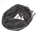 Fashion, accesorii si bijuterii - Femei - Accesorii femei - Esarfe si fulare femei - Esarfa dama, din lana, Buticcochet, 74x186 cm, model uni cu strasuri, Gri - ES3406 - Infinity.ro