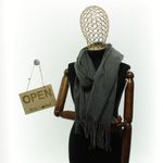 Fashion, accesorii si bijuterii - Femei - Accesorii femei - Esarfe si fulare femei - Esarfa dama, din lana, Buticcochet, 74x186 cm, model uni cu strasuri, Gri - ES3406 - Infinity.ro