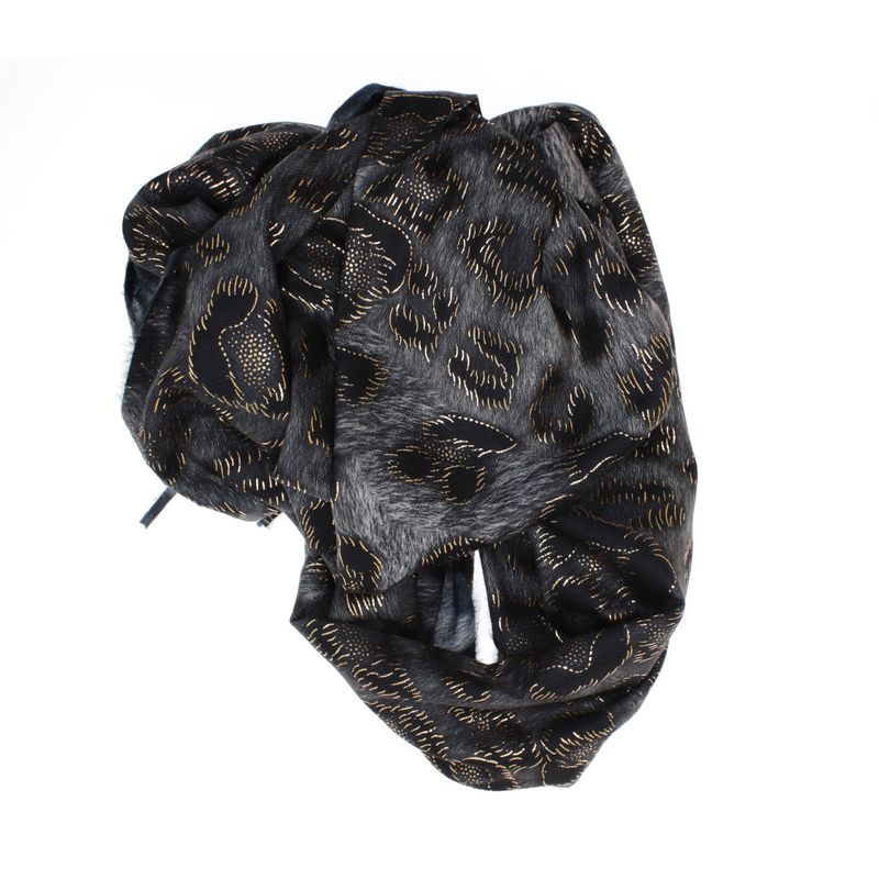 Fashion, accesorii si bijuterii - Femei - Accesorii femei - Esarfe si fulare femei - Esarfa dama, din lana, Buticcochet, 70x186 cm, model animal print, Bleumarin - ES3401 - Infinity.ro