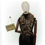 Fashion, accesorii si bijuterii - Femei - Accesorii femei - Esarfe si fulare femei - Esarfa dama, din lana, Buticcochet, 70x186 cm, model animal print, Maro - ES3400 - Infinity.ro