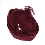 Fashion, accesorii si bijuterii - Femei - Accesorii femei - Esarfe si fulare femei - Esarfa dama, din lana, Buticcochet, 74x186 cm, model uni cu strasuri, Bordo - ES3407 - Infinity.ro