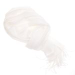 Fashion, accesorii si bijuterii - Femei - Accesorii femei - Esarfe si fulare femei - Esarfa dama, din lana, Buticcochet, 70x190 cm, model uni, Alb - ES3417 - Infinity.ro