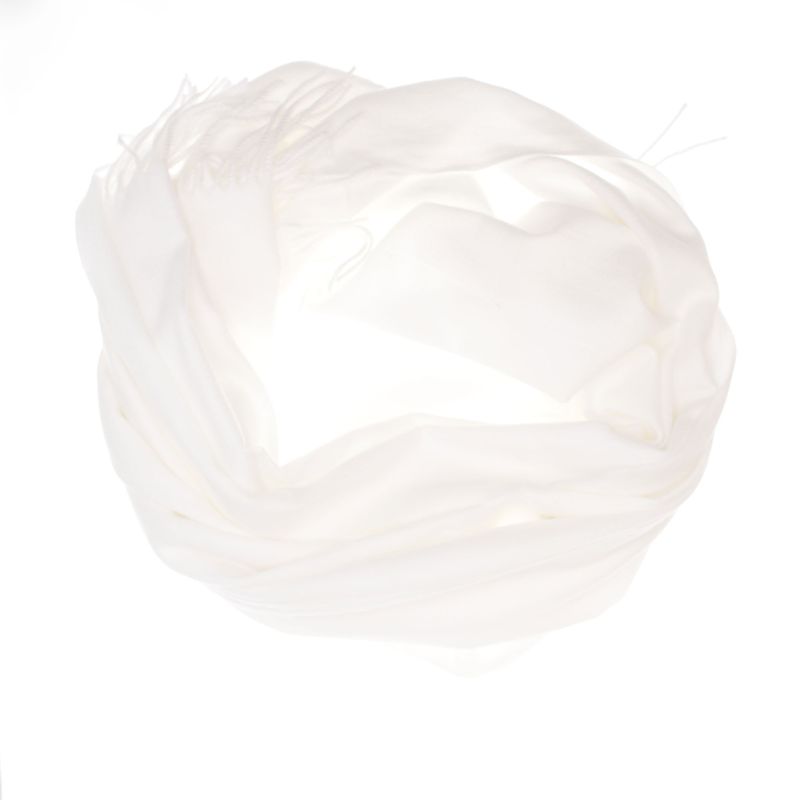 Fashion, accesorii si bijuterii - Femei - Accesorii femei - Esarfe si fulare femei - Esarfa dama, din lana, Buticcochet, 70x190 cm, model uni, Alb - ES3417 - Infinity.ro