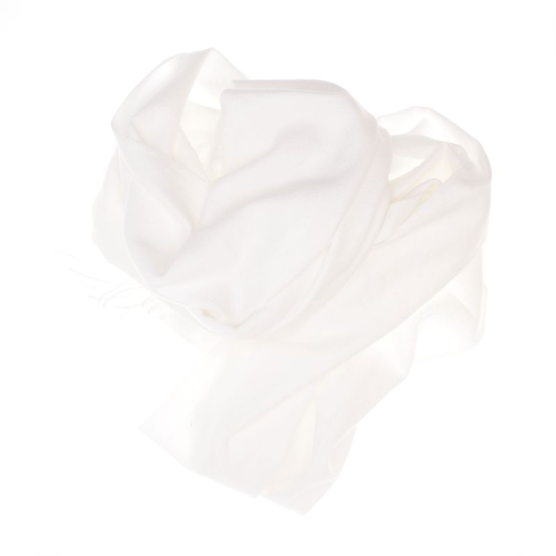Fashion, accesorii si bijuterii - Femei - Accesorii femei - Esarfe si fulare femei - Esarfa dama, din lana, Buticcochet, 70x190 cm, model uni, Alb - ES3417 - Infinity.ro