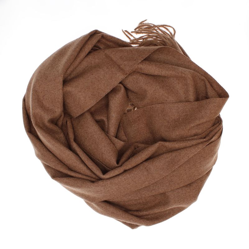 Fashion, accesorii si bijuterii - Femei - Accesorii femei - Esarfe si fulare femei - Esarfa dama, din lana, Buticcochet, 70x190 cm, model uni, Maro - ES3415 - Infinity.ro
