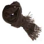 Fashion, accesorii si bijuterii - Femei - Accesorii femei - Esarfe si fulare femei - Esarfa dama, din lana, Buticcochet, 70x190 cm, model uni, Maro inchis - ES3418 - Infinity.ro