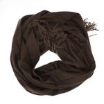 Fashion, accesorii si bijuterii - Femei - Accesorii femei - Esarfe si fulare femei - Esarfa dama, din lana, Buticcochet, 70x190 cm, model uni, Maro inchis - ES3418 - Infinity.ro