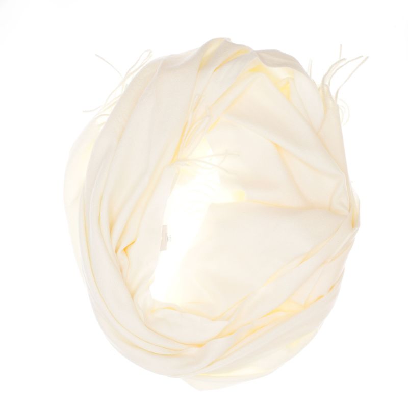 Fashion, accesorii si bijuterii - Femei - Accesorii femei - Esarfe si fulare femei - Esarfa dama, din lana, Buticcochet, 70x190 cm, model uni, Crem - ES3420 - Infinity.ro