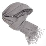 Fashion, accesorii si bijuterii - Femei - Accesorii femei - Esarfe si fulare femei - Esarfa dama, din lana, Buticcochet, 70x190 cm, model uni, Gri - ES3419 - Infinity.ro