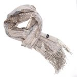Fashion, accesorii si bijuterii - Femei - Accesorii femei - Esarfe si fulare femei - Esarfa dama, din lana, Buticcochet, 70x180 cm, model floral, Crem - ES3429 - Infinity.ro