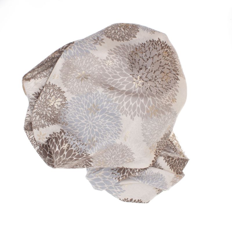 Fashion, accesorii si bijuterii - Femei - Accesorii femei - Esarfe si fulare femei - Esarfa dama, din lana, Buticcochet, 70x180 cm, model floral, Crem - ES3429 - Infinity.ro