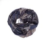 Fashion, accesorii si bijuterii - Femei - Accesorii femei - Esarfe si fulare femei - Esarfa dama, din lana, Buticcochet, 70x180 cm, model floral, Bleumarin - ES3428 - Infinity.ro