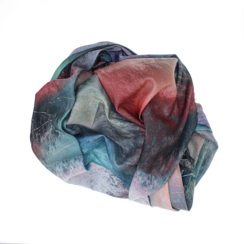 Fashion, accesorii si bijuterii - Femei - Accesorii femei - Esarfe si fulare femei - Esarfa dama, din lana, Buticcochet, 70x180 cm, cu franjuri, Multicolor- ES3425 - Infinity.ro