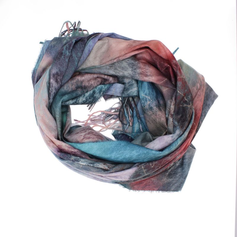 Fashion, accesorii si bijuterii - Femei - Accesorii femei - Esarfe si fulare femei - Esarfa dama, din lana, Buticcochet, 70x180 cm, cu franjuri, Multicolor- ES3425 - Infinity.ro