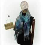 Fashion, accesorii si bijuterii - Femei - Accesorii femei - Esarfe si fulare femei - Esarfa dama, din lana, Buticcochet, 70x180 cm, cu franjuri, Multicolor- ES3425 - Infinity.ro