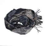 Fashion, accesorii si bijuterii - Femei - Accesorii femei - Esarfe si fulare femei - Esarfa dama, din lana, Buticcochet, 70x180 cm, model floral, Negru - ES3434 - Infinity.ro