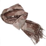 Fashion, accesorii si bijuterii - Femei - Accesorii femei - Esarfe si fulare femei - Esarfa dama, din lana, Buticcochet, 70x180 cm, model floral, Maro - ES3432 - Infinity.ro