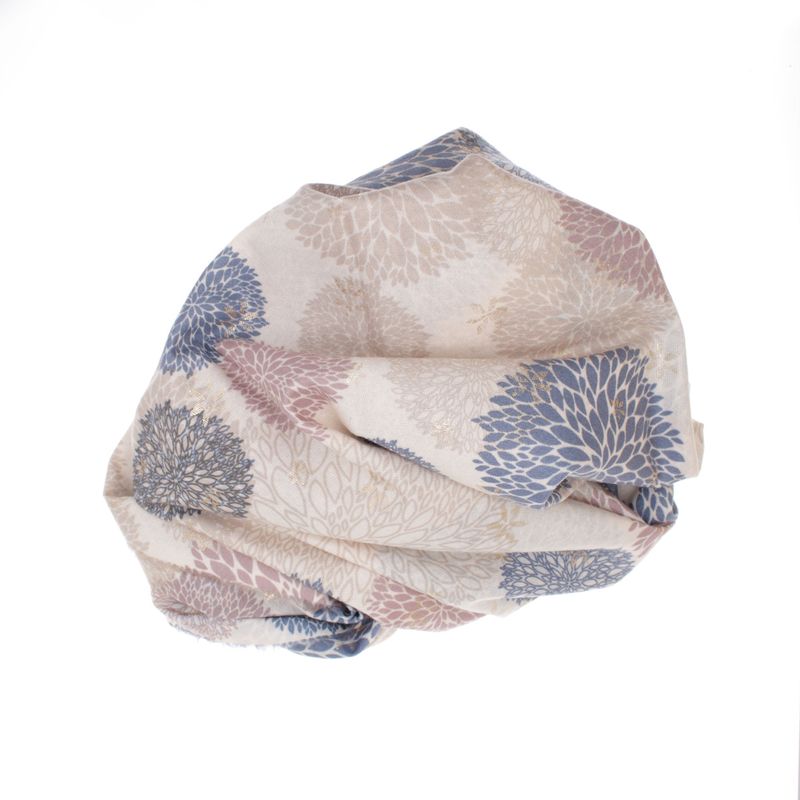 Fashion, accesorii si bijuterii - Femei - Accesorii femei - Esarfe si fulare femei - Esarfa dama, din lana, Buticcochet, 70x180 cm, model floral, Multicolor - ES3433 - Infinity.ro