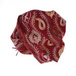Fashion, accesorii si bijuterii - Femei - Accesorii femei - Esarfe si fulare femei - Esarfa dama, din lana, Buticcochet, 70x180 cm, model cu boderie, Visiniu - ES3443 - Infinity.ro