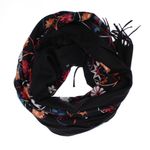 Fashion, accesorii si bijuterii - Femei - Accesorii femei - Esarfe si fulare femei - Esarfa dama, din lana, Buticcochet, 70x180 cm, model cu boderie, Negru - ES3462 - Infinity.ro