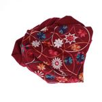 Fashion, accesorii si bijuterii - Femei - Accesorii femei - Esarfe si fulare femei - Esarfa dama, din lana, Buticcochet, 70x180 cm, model cu boderie, Visiniu - ES3465 - Infinity.ro