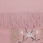 Fashion, accesorii si bijuterii - Femei - Accesorii femei - Esarfe si fulare femei - Esarfa dama, din lana, Buticcochet, 70x180 cm, model cu boderie, Roz - ES3474 - Infinity.ro