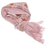 Fashion, accesorii si bijuterii - Femei - Accesorii femei - Esarfe si fulare femei - Esarfa dama, din lana, Buticcochet, 70x180 cm, model cu boderie, Roz - ES3474 - Infinity.ro