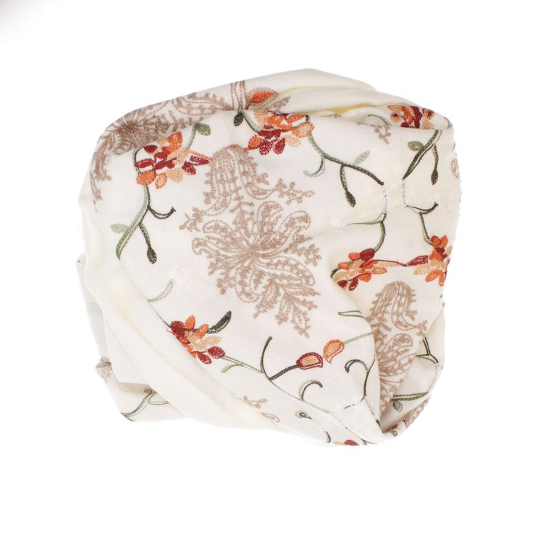 Fashion, accesorii si bijuterii - Femei - Accesorii femei - Esarfe si fulare femei - Esarfa dama, din lana, Buticcochet, 70x180 cm, model cu boderie, Alb - ES3476 - Infinity.ro