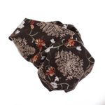 Fashion, accesorii si bijuterii - Femei - Accesorii femei - Esarfe si fulare femei - Esarfa dama, din lana, Buticcochet, 70x180 cm, model cu boderie, Maro inchis - ES3473 - Infinity.ro