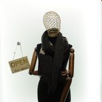 Fashion, accesorii si bijuterii - Femei - Accesorii femei - Esarfe si fulare femei - Esarfa dama, din lana, Buticcochet, 70x180 cm, model cu broderie si strasuri, Maro inchis - ES3497 - Infinity.ro