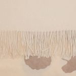 Fashion, accesorii si bijuterii - Femei - Accesorii femei - Esarfe si fulare femei - Esarfa dama, din lana, Buticcochet, 70x180 cm, model cu broderie si sclipici, Bej - ES3499 - Infinity.ro