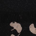 Fashion, accesorii si bijuterii - Femei - Accesorii femei - Esarfe si fulare femei - Esarfa dama, din lana, Buticcochet, 70x180 cm, model cu broderie si sclipici, Negru - ES3498 - Infinity.ro