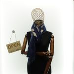 Fashion, accesorii si bijuterii - Femei - Accesorii femei - Esarfe si fulare femei - Esarfa dama, din lana, Buticcochet, 70x180 cm, model cu broderie si sclipici, Bleumarin - ES3502 - Infinity.ro