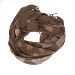 Fashion, accesorii si bijuterii - Femei - Accesorii femei - Esarfe si fulare femei - Esarfa dama, din lana, Buticcochet, 70x180 cm, model cu broderie si sclipici, Maro - ES3506 - Infinity.ro