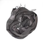 Fashion, accesorii si bijuterii - Femei - Accesorii femei - Esarfe si fulare femei - Esarfa dama, din lana, Buticcochet, 70x180 cm, model cu broderie si sclipici, Gri - ES3503 - Infinity.ro