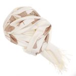 Fashion, accesorii si bijuterii - Femei - Accesorii femei - Esarfe si fulare femei - Esarfa dama, din lana, Buticcochet, 70x180 cm, model cu broderie si sclipici, Alb - ES3505 - Infinity.ro