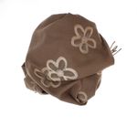 Fashion, accesorii si bijuterii - Femei - Accesorii femei - Esarfe si fulare femei - Esarfa dama, din lana, Buticcochet, 70x180 cm, model cu broderie si strasuri, Maro - ES3510 - Infinity.ro