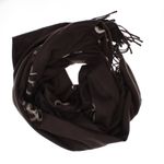 Fashion, accesorii si bijuterii - Femei - Accesorii femei - Esarfe si fulare femei - Esarfa dama, din lana, Buticcochet, 70x180 cm, model cu broderie si strasuri, Maro - ES3514 - Infinity.ro