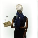 Fashion, accesorii si bijuterii - Femei - Accesorii femei - Esarfe si fulare femei - Esarfa dama, din lana, Buticcochet, 70x180 cm, model cu broderie si strasuri, Bleumarin - ES3509 - Infinity.ro