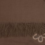Fashion, accesorii si bijuterii - Femei - Accesorii femei - Esarfe si fulare femei - Esarfa dama, din lana, Buticcochet, 70x180 cm, model cu broderie si strasuri, Maro - ES3510 - Infinity.ro