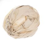 Fashion, accesorii si bijuterii - Femei - Accesorii femei - Esarfe si fulare femei - Esarfa dama, din lana, Buticcochet, 70x180 cm, model cu broderie si strasuri, Bej - ES3513 - Infinity.ro