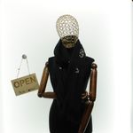 Fashion, accesorii si bijuterii - Femei - Accesorii femei - Esarfe si fulare femei - Esarfa dama, din lana, Buticcochet, 70x180 cm, model cu broderie si strasuri, Negru - ES3515 - Infinity.ro