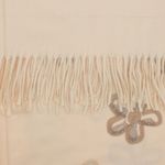 Fashion, accesorii si bijuterii - Femei - Accesorii femei - Esarfe si fulare femei - Esarfa dama, din lana, Buticcochet, 70x180 cm, model cu broderie si strasuri, Bej - ES3513 - Infinity.ro