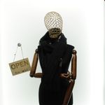 Fashion, accesorii si bijuterii - Femei - Accesorii femei - Esarfe si fulare femei - Esarfa dama, din lana, Buticcochet, 70x180 cm, model cu broderie si strasuri, Negru - ES3522 - Infinity.ro