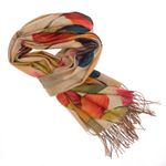 Fashion, accesorii si bijuterii - Femei - Accesorii femei - Esarfe si fulare femei - Esarfa dama, din lana, Buticcochet, 70x180 cm, model cu fir metalizat, Multicolor - ES3525 - Infinity.ro