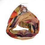 Fashion, accesorii si bijuterii - Femei - Accesorii femei - Esarfe si fulare femei - Esarfa dama, din lana, Buticcochet, 70x180 cm, model cu fir metalizat, Multicolor - ES3525 - Infinity.ro