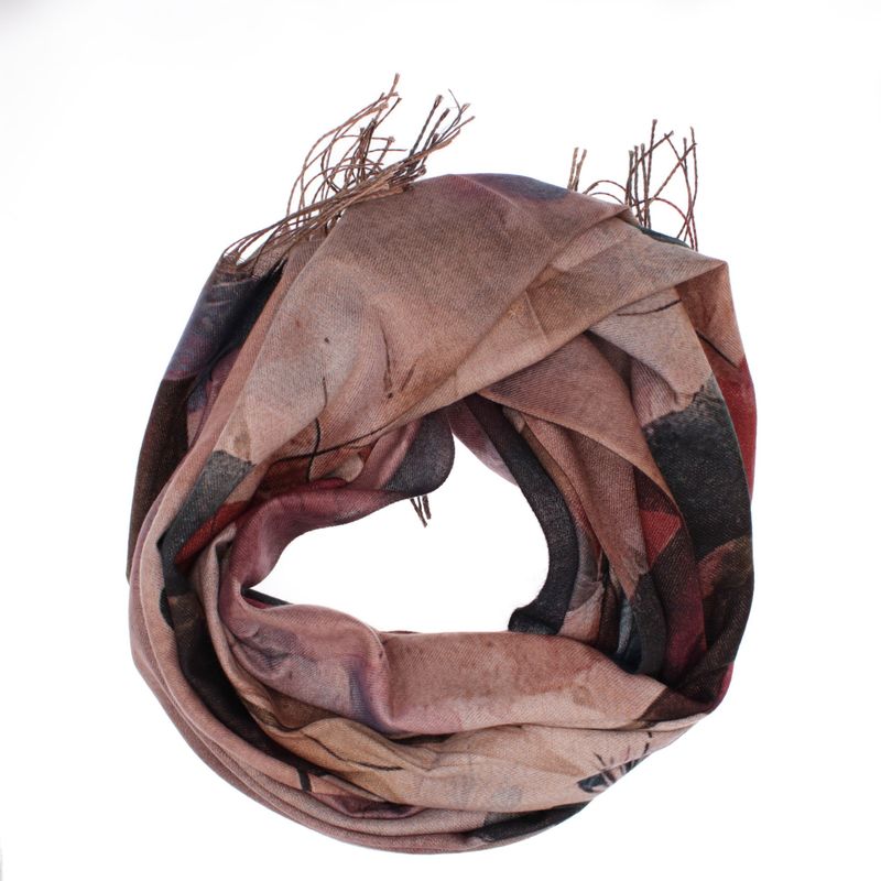 Fashion, accesorii si bijuterii - Femei - Accesorii femei - Esarfe si fulare femei - Esarfa dama, din lana, Buticcochet, 70x180 cm, model cu fir metalizat, Multicolor - ES3529 - Infinity.ro